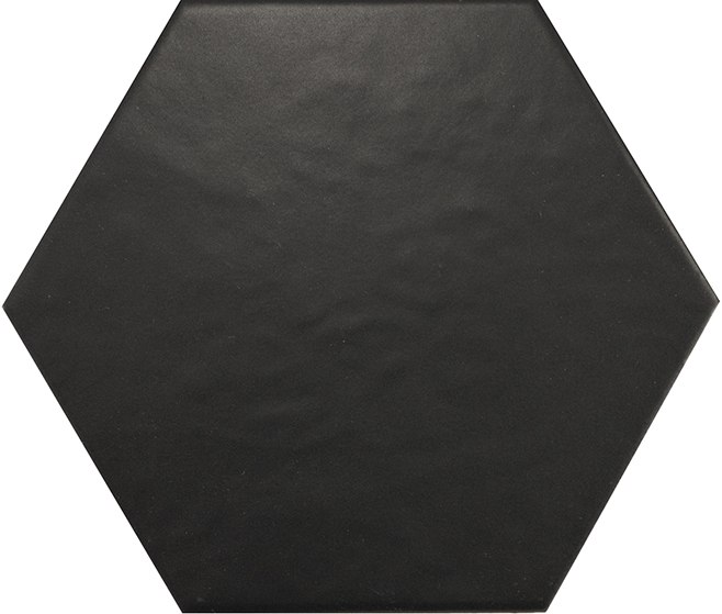 HEXATILE NEGRO MATE 17,5X20 G1 EQ 20338